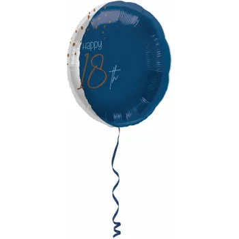 Folat Balónek fóliový HB 18 Elegant True Blue 45 cm