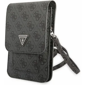 Pouzdro Guess PU 4G Triangle Logo Phone Bag černé