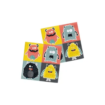 Folat Monster party ubrousky papírové 33x33 cm 20 ks