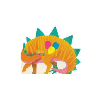 Wrimes Cosmetics Dino party color Ubrousky 33x26 cm 16 ks