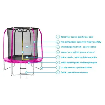 Marimex Standard 183 cm + vnitřní ochranná síť + žebřík