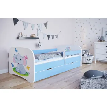 Kocot Kids Babydreams slon s motýlky modrá s matrací