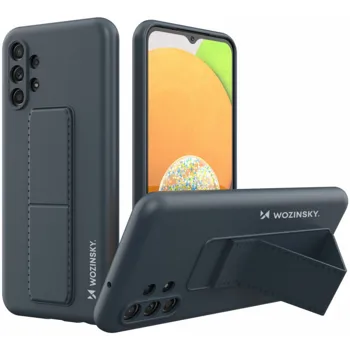 Pouzdro Wozinsky Flexibilní silikonové se stojánkem na Samsung Galaxy A23 Navy modré