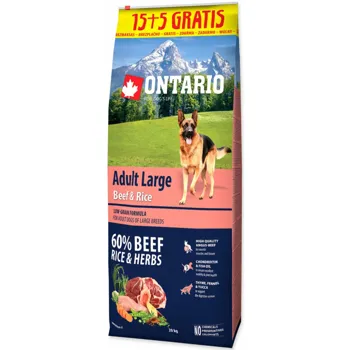 Ontario Adult Large Beef & Rice 20 kg