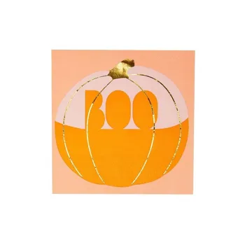 Wrimes Halloween Dýně "Pumpkin Brights" Ubrousky luxusní papírové 33cm 16 ks