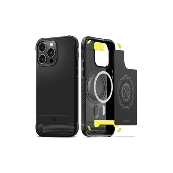 Pouzdro Spigen Rugged Armor MagSafe Matte iPhone 14 Pro Max černé