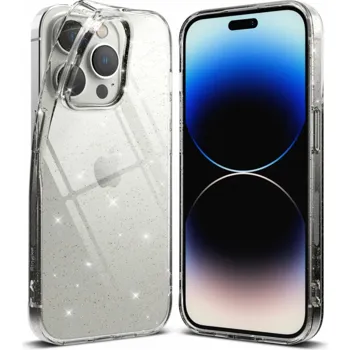 Pouzdro RINGKE AIR IPHONE 14 PRO MAX GLITTER CLEAR