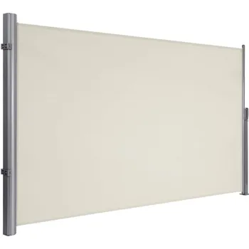 Songmics Boční markýza 200x350 cm béžová