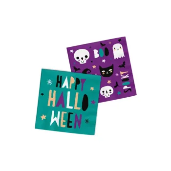 Folat Halloween Happy party Ubrousky papírové 20 ks 33x33cm