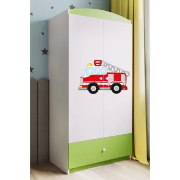 Kocot kids Babydreams 90 cm hasičské auto zelená