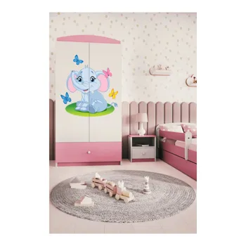 Kocot kids Babydreams 90 cm slon s motýlky růžová