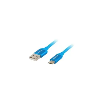 Lanberg CA-USBM-20CU-0018-BL USB MICRO M na USB-A M 2.0, 1,8m