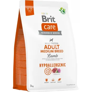 Brit Care Hypoallergenic Adult Medium Breed Lamb 3 kg