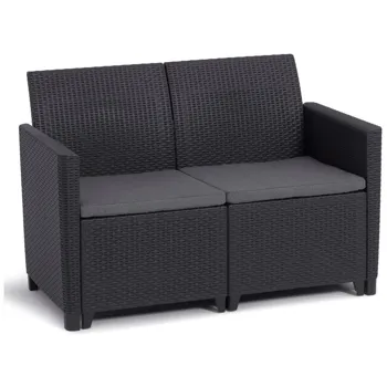 Allibert CLAIRE 2 SEATERS SOFA grafit