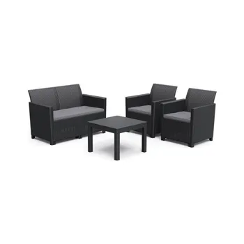 Allibert CLAIRE 2 SEATERS SOFA set grafit