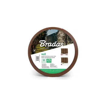 Bradas stínící fólie na plot 1200g/m2 0,0475 m x 50 m brown