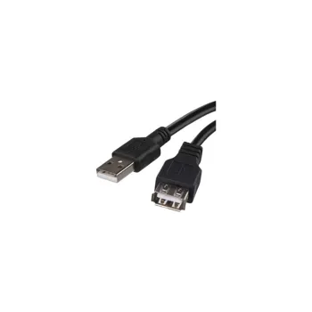 Emos S70201 USB 2.0 A/M – A/F, 2m, černý