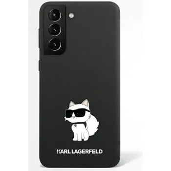 Pouzdro Karl Lagerfeld Liquid Silicone Choupette NFT Samsung Galaxy S23 Plus, černé