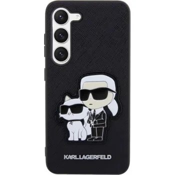 Pouzdro Karl Lagerfeld PU Saffiano Karl and Choupette NFT Samsung Galaxy S23+ černé