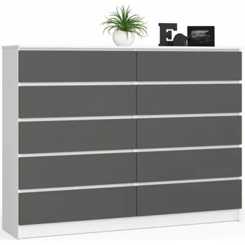 Ak furniture Kuba 160 cm 10 šuplíků