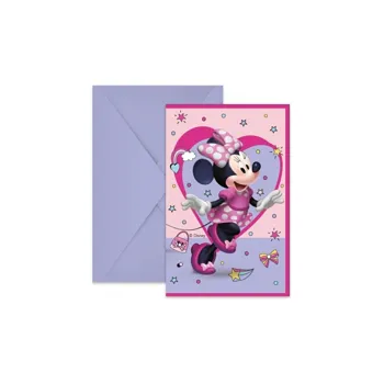 Procos Pozvánky s obálkami Minnie Junior 6 ks