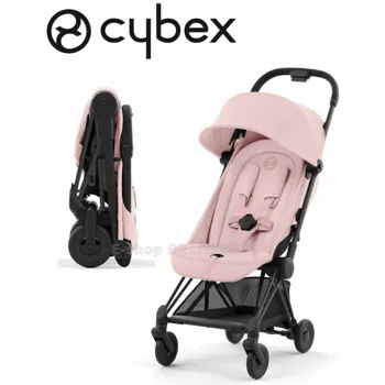 Cybex Coya Matt Black Peach Pink 2023