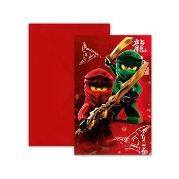 PROCOS Pozvánky na párty LEGO Ninjago 6ks