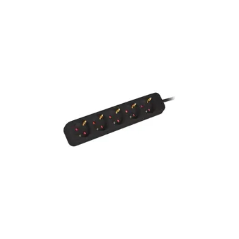 Lanberg Power strip PS0-05F-0300-BK