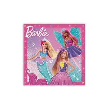 Procos Ubrousky papírové Barbie Fantasy 33 x 33 cm 20 ks