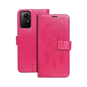 Pouzdro Flip Mezzo Book Xiaomi Redmi Note 12S vzor lapač snů Magenta fialovo červené