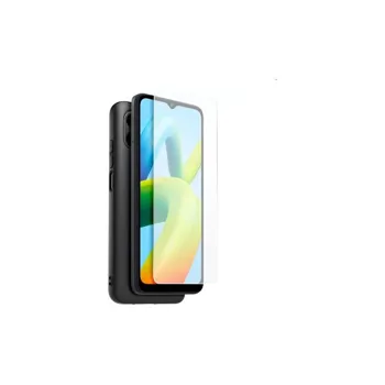 Pouzdro Made for Xiaomi TPU + ochranné sklo Xiaomi Redmi A1/A2, černé