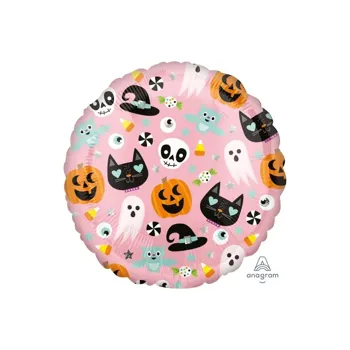 Amscan Balónek fóliový Veselé Halloweenské symboly 43 cm