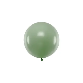 PartyDeco Balón latexový jumbo rozmarýnově zelený 60 cm