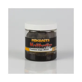 Mikbaits Halibutky v dipu 250ml Premium mega 20mm