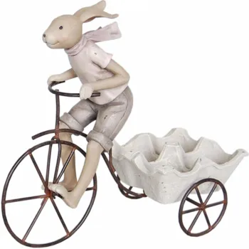 Clayre & Eef 6PR0312 Decoration rabbit 26*11*24 cm