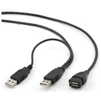 Gembird CCP-USB22-AMAF-3 2x USB 2.0 A male - 1x USB 2.0 A female, 0,9m