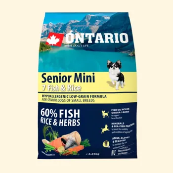 Ontario Senior Mini Fish & Rice 2,25 kg