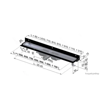 Alcadrain APZ104-1050