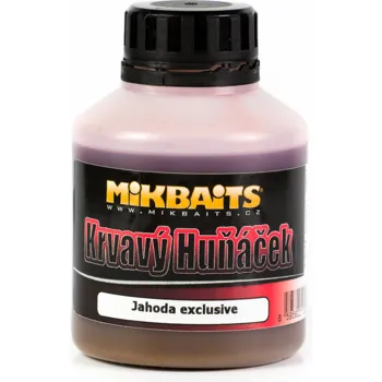 Mikbaits Booster Krvavý Huňáček 250ml Jahoda exclusive