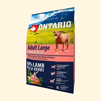 Ontario Adult Large Lamb & Rice 2,25 kg