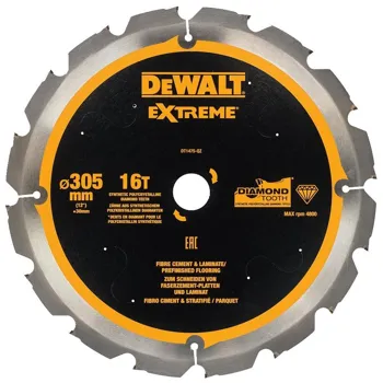 DeWALT DT1475 Pilový kotouč pro cementovláknité desky a laminát 305x30mm 16z