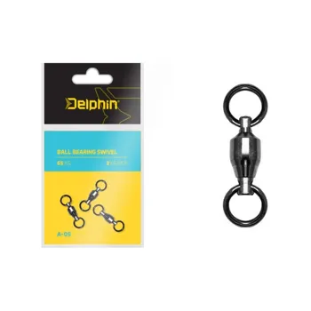 Delphin Sumcový Obratlík Ball Bearing Swivel 65kg 3ks