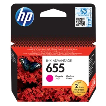 HP 655 originální inkoustová kazeta purpurová CZ111AE