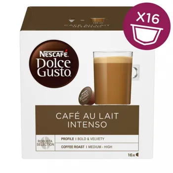 Nescafé Dolce Gusto Café Au Lait Intenso kávové kapsle 16 ks