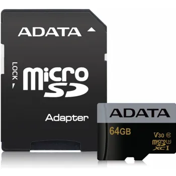 ADATA SDXC 64 GB UHS-I U3 ASDX64GUI3V30S-R