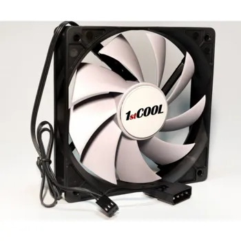 1stCOOL SILENT Fan 12cm F12-BLACK-WHITE