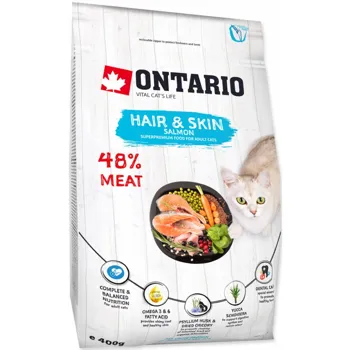 Ontario Cat Fresh Meat Hair & Skin Salmon 400 g