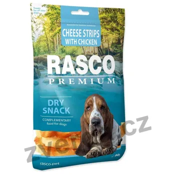 Rasco Premium proužky sýru obalené kuřecím masem 80 g