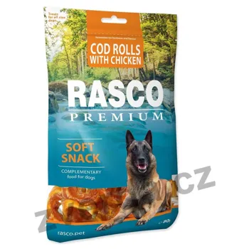 Rasco Premium tresčí rolky obalené kuřecím masem 80 g