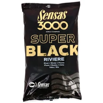 SENSAS KRMÍTKOVÁ SMĚS 3000 Super Black Riviere 1kg